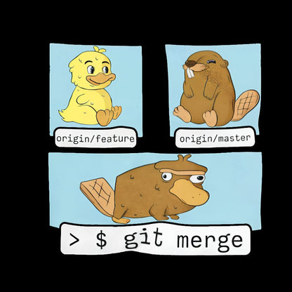 Git Merge Programmer Geeky T-Shirt