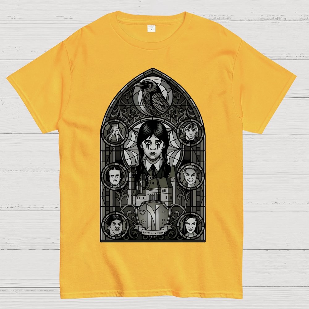 Stained Glass of Outcasts Geek T-Shirt