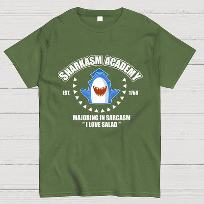 Sharkasm Academy Unisex Geek T-Shirt