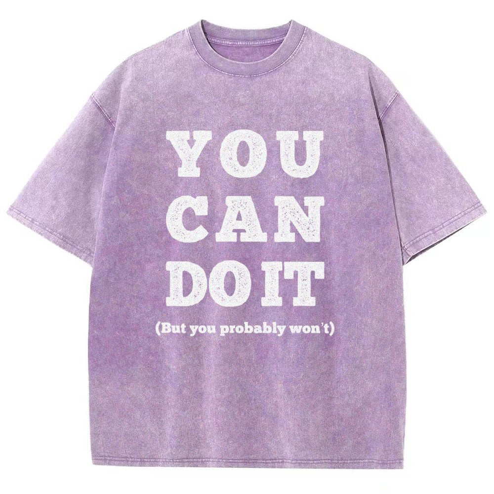 You Can Do It Vintage Distressed T-shirt
