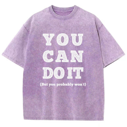 You Can Do It Vintage Distressed T-shirt