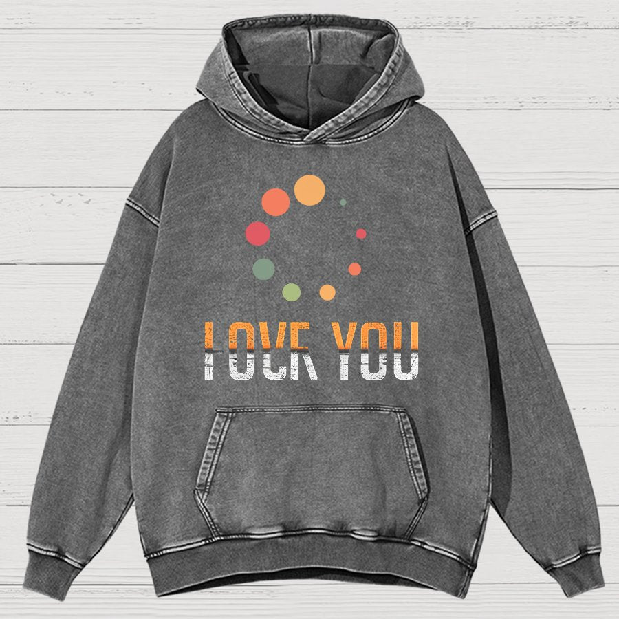 Complex Emotions Loading Vintage Distressed Hoodie