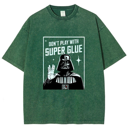 City Safety Tip Keep away from super glue Vintage Distressed T-shirt