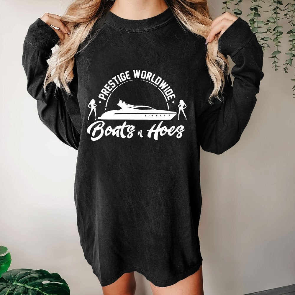 Boats 'n Hoes Washed Long Sleeve Tee