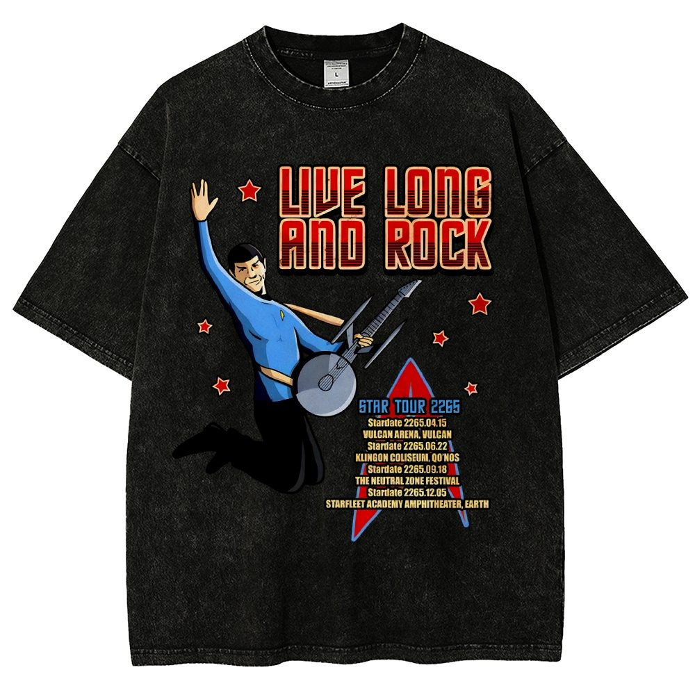 Live Long and Roll Vintage Distressed T-shirt