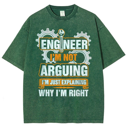 I'm Not Arguing Im Just Explaining Why I Am Right Vintage Distressed T-shirt