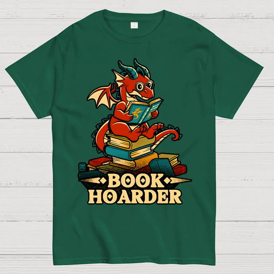 Book Hoarder Dragon Geek T-Shirt
