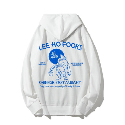 Lee Ho Fooks Chinese Restaurant Printed Back Unisex Cotton Hoodie