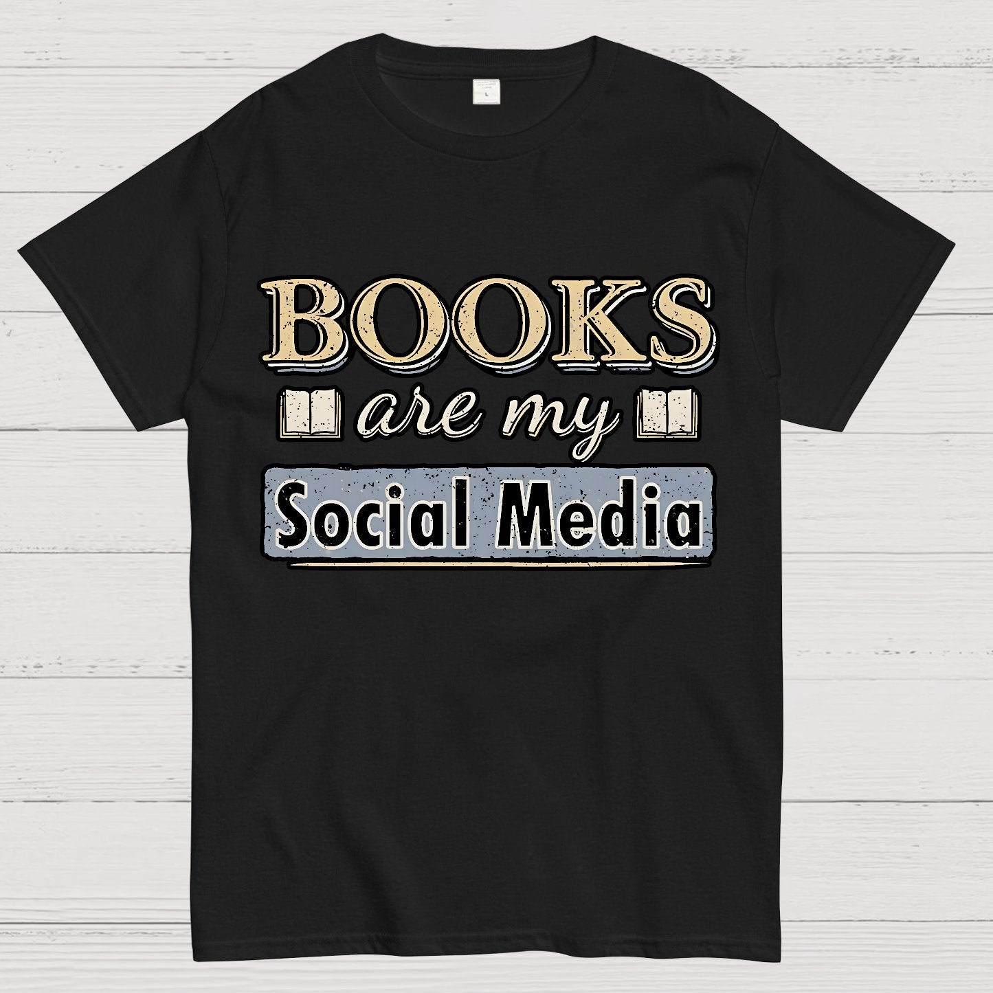 Books Are My Social Media Geek T-Shirt
