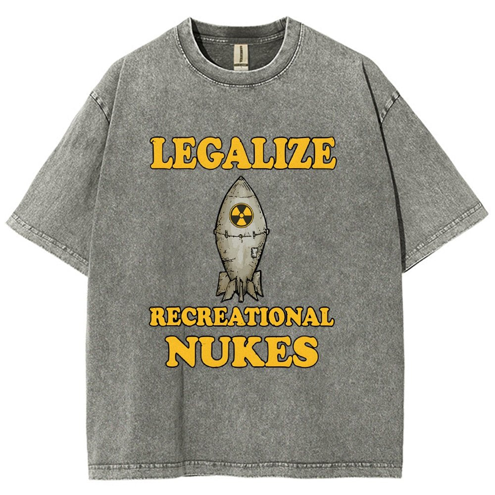 Legalize Recreational Nukes Vintage Distressed T-shirt