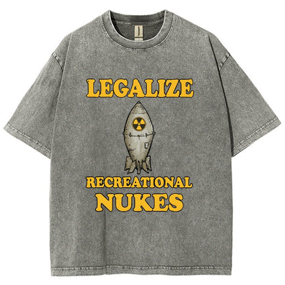 Legalize Recreational Nukes Vintage Distressed T-shirt