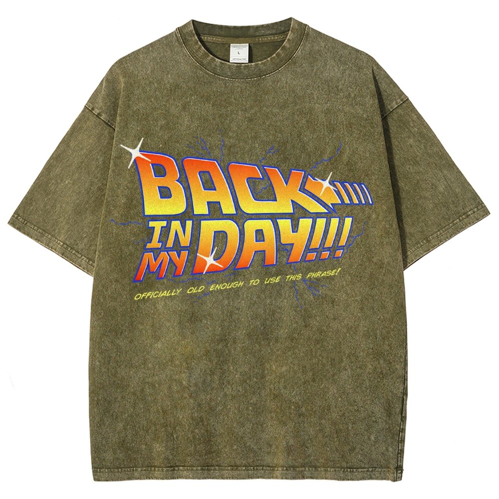 Back in my day! Vintage Distressed T-shirt