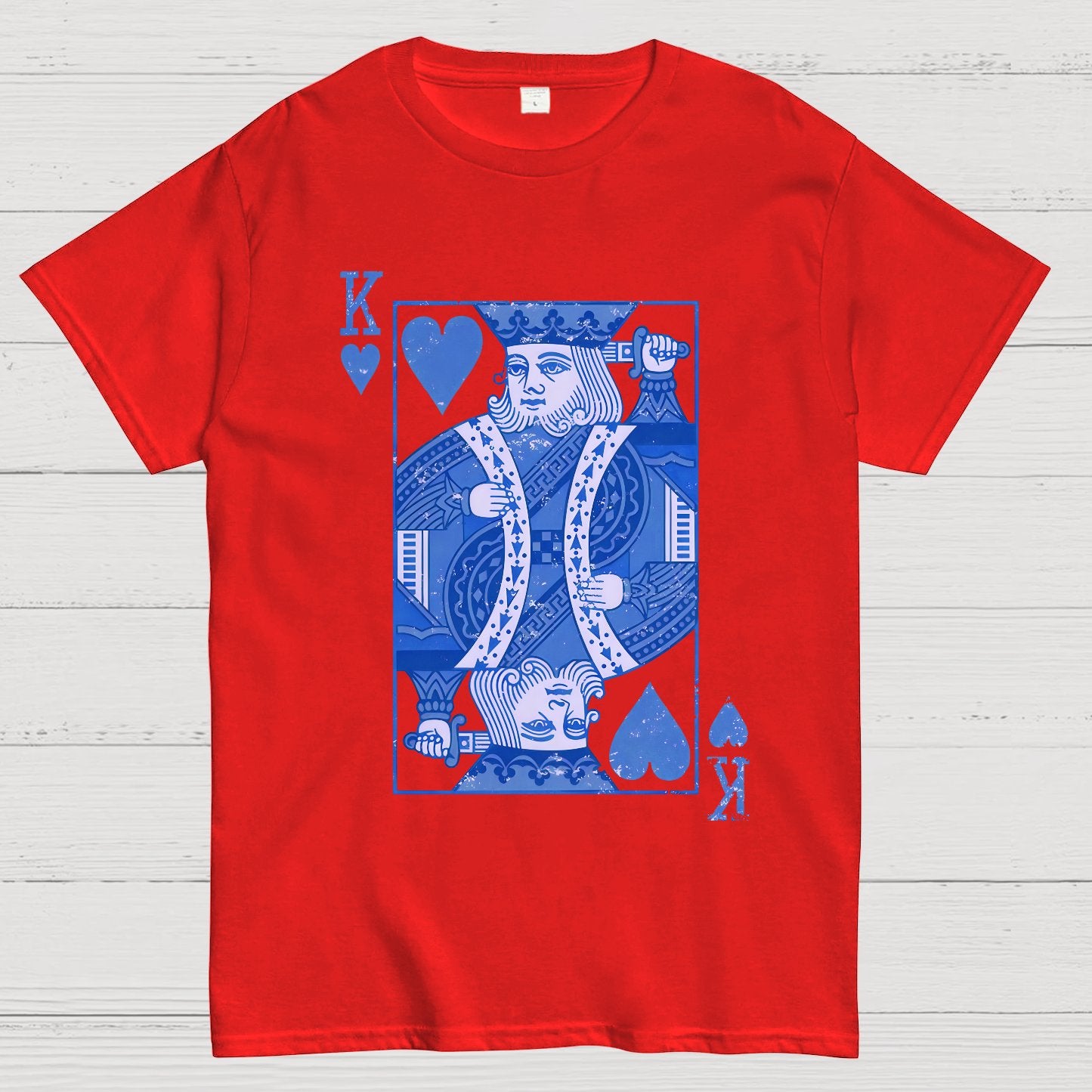 King of Hearts Valentine Shirt Matching Couple Gift Geek T-Shirt