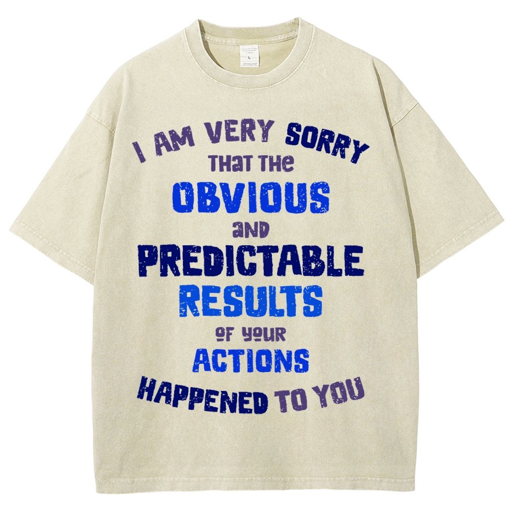 Predictable Consequences Vintage Distressed T-shirt