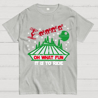 Oh What Fun It Is To Ride Christmas Geek T-Shirt