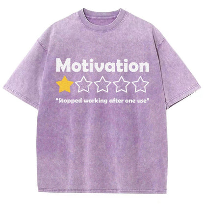 Motivation Review Vintage Distressed T-shirt