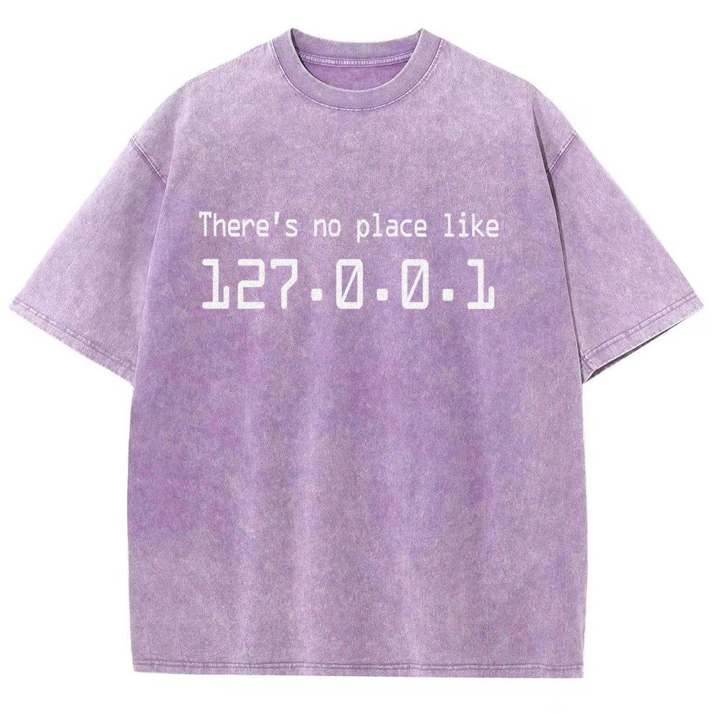 There's No Place Like 127.0.0.1 Vintage Distressed T-shirt