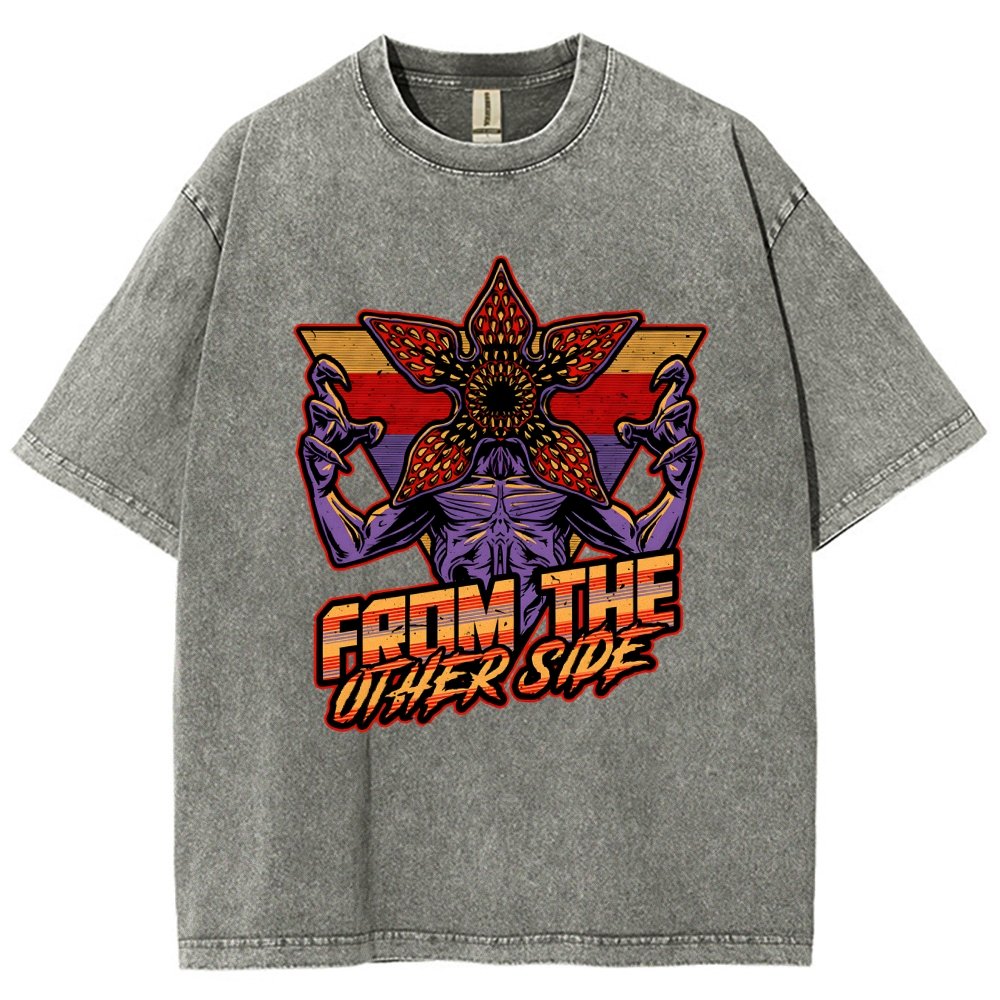 Dimensional Monster Vaporwave Vintage Distressed T-shirt