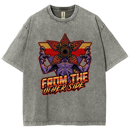 Dimensional Monster Vaporwave Vintage Distressed T-shirt