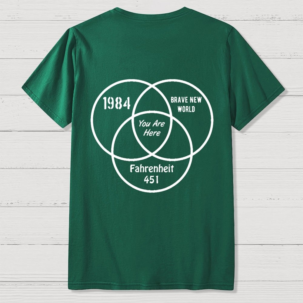 You Are Here Front And Back Printing Geek T-Shirt