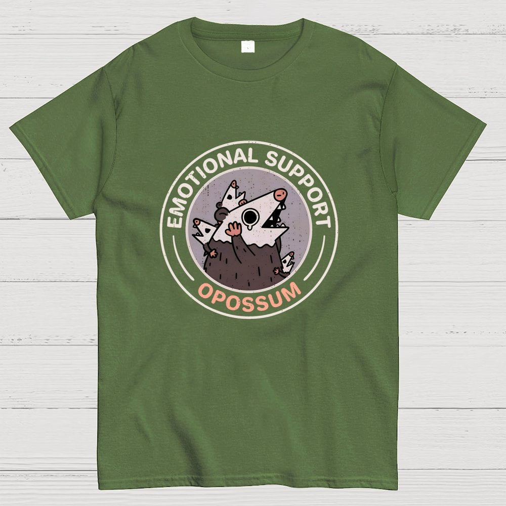 Emotional Support Possum Geek T-Shirt