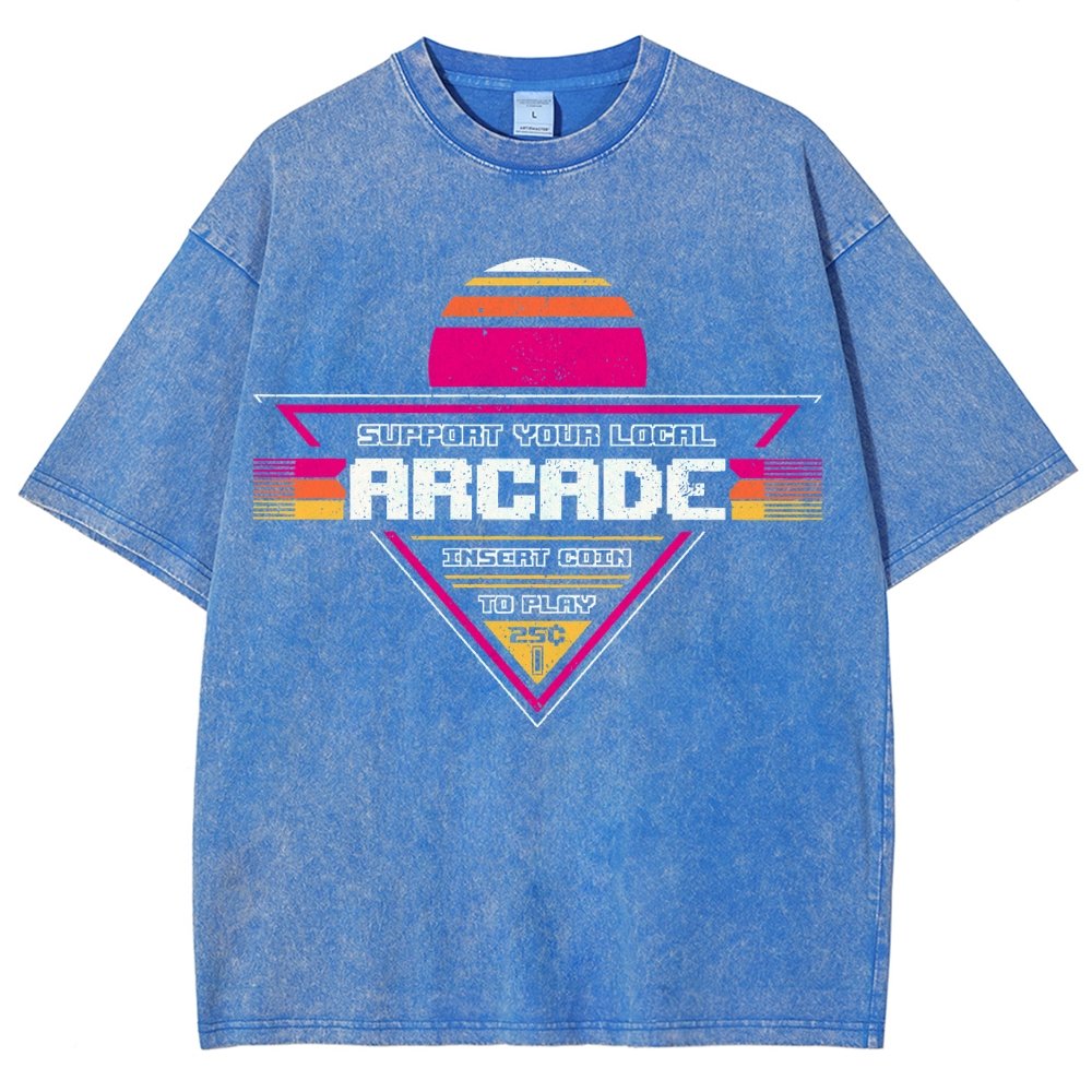 Support Your Local Arcade Vintage Distressed T-shirt