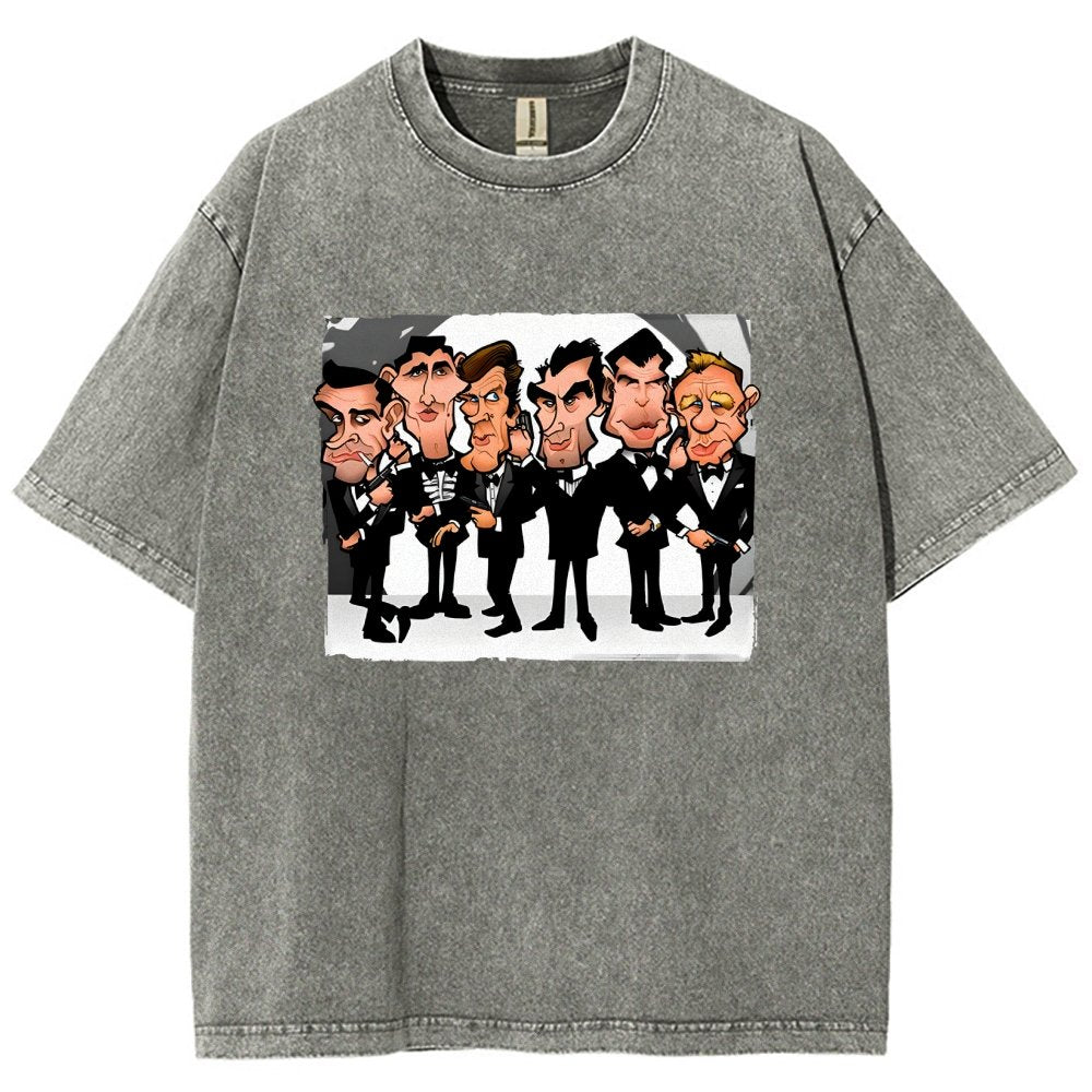 Six Faces One Spy Vintage Distressed T-shirt