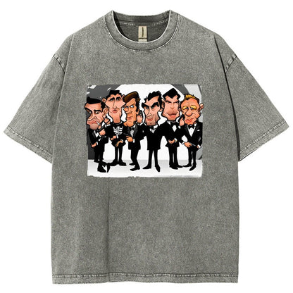 Six Faces One Spy Vintage Distressed T-shirt