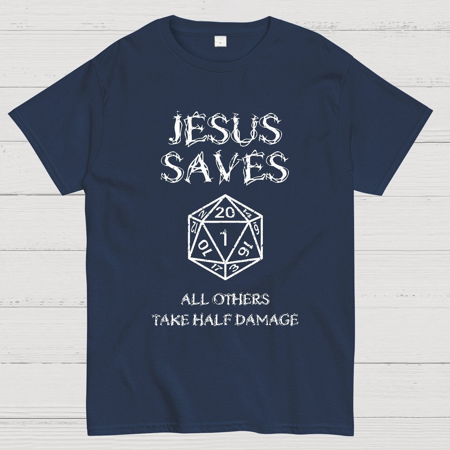 Jesus Saves Berryse che tales 4 posts of damage Geek T-Shirt