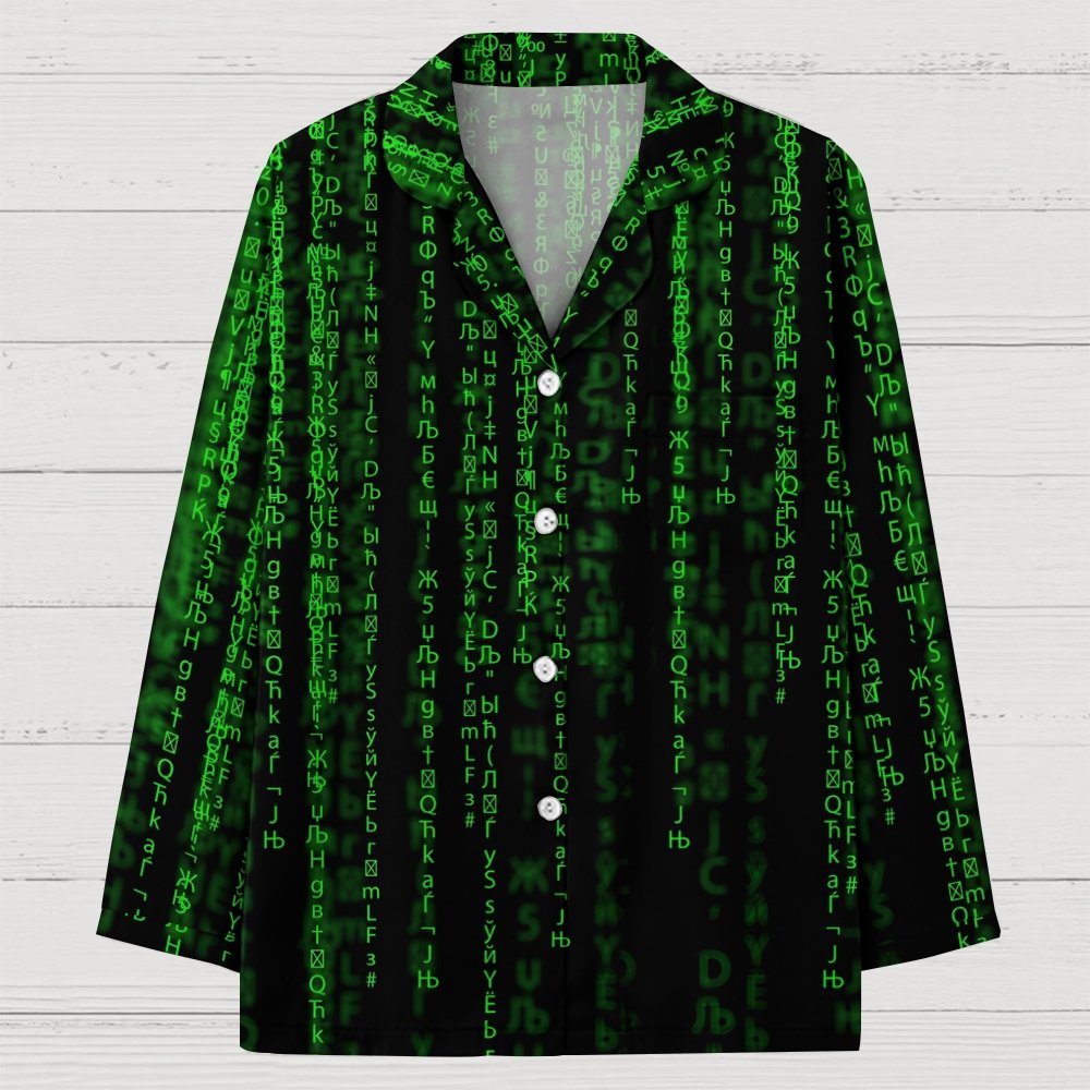 Programmer Offset Code Geek Long Sleeve Pajama Set