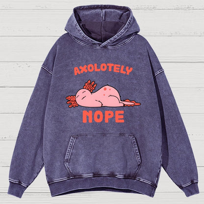 Axo Nope Vintage Distressed Hoodie