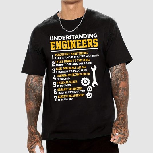 Understanding Engineers Sarcastic Geek T-Shirt