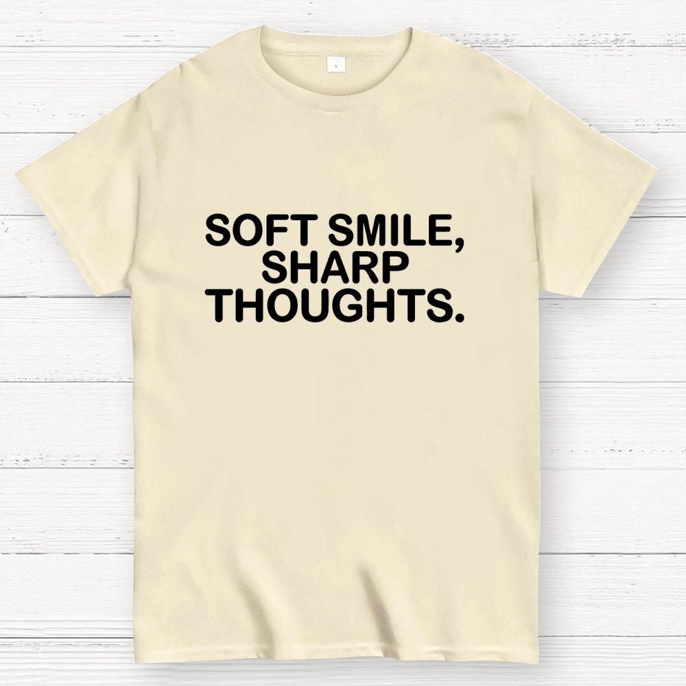 Soft Smile, Sharp Thoughts. Geek T-Shirt