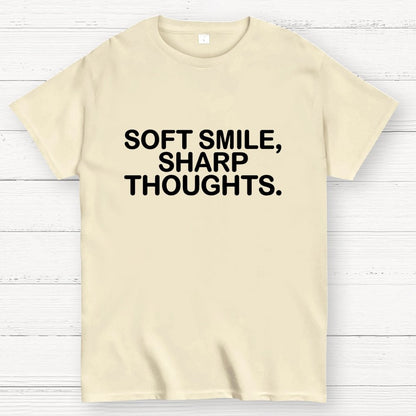 Soft Smile, Sharp Thoughts. Geek T-Shirt