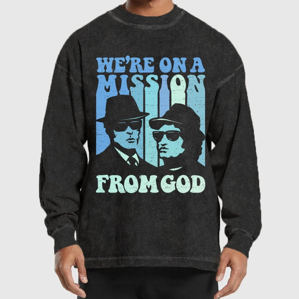 80s Chicago Blues Festival Washed Long Sleeve Tee