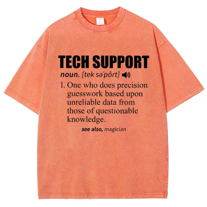 Tech Support Definition Vintage Distressed T-shirt