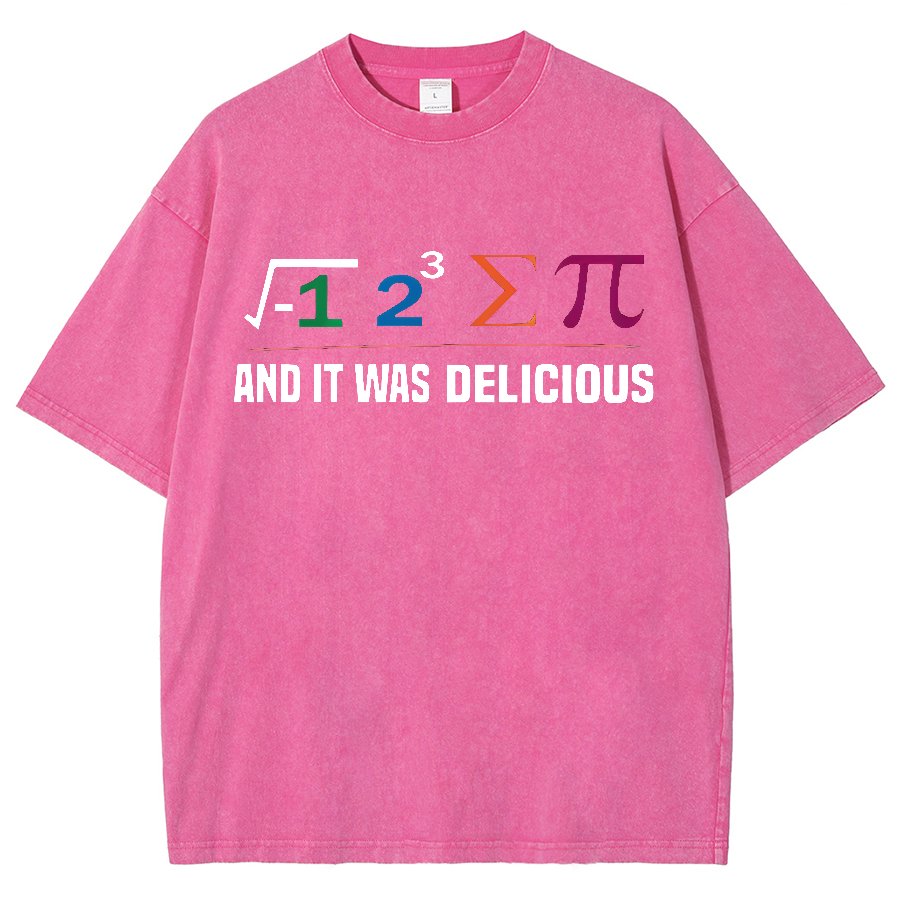 I Ate Some Pie And It Was Delicious I Ate Some Pi Math Vintage Distressed T-shirt