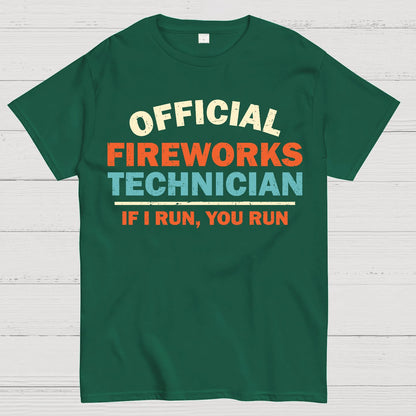 Official Fireworks Technician Geek T-Shirt