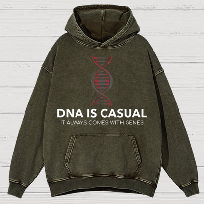 DNA Is Casual Vintage Distressed Hoodie