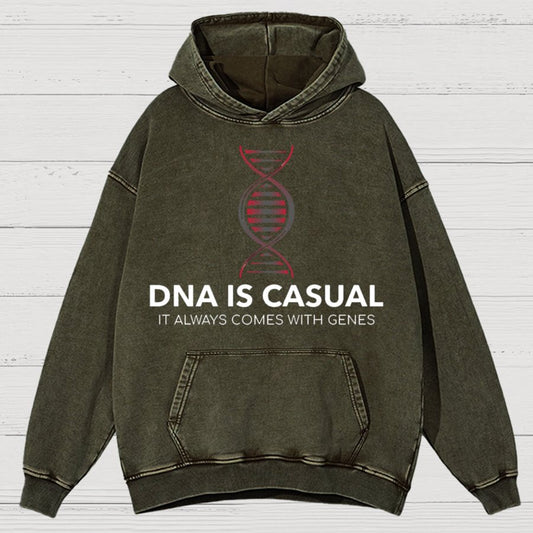 DNA Is Casual Vintage Distressed Hoodie