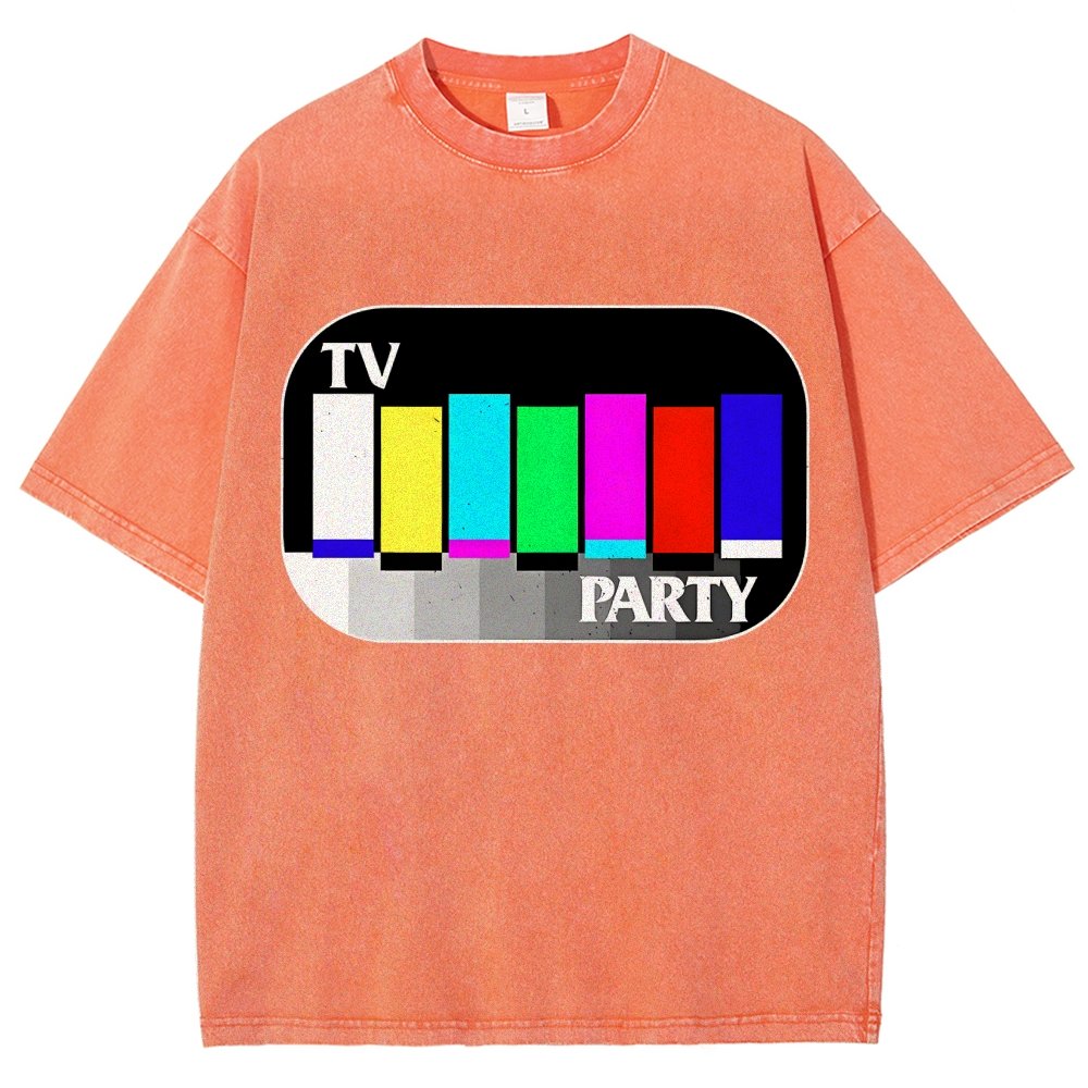 TV Party Vintage Distressed T-shirt