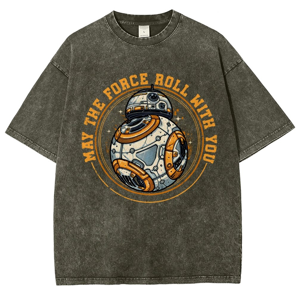 May the power roll with you Vintage Distressed T-shirt
