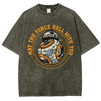 May the power roll with you Vintage Distressed T-shirt