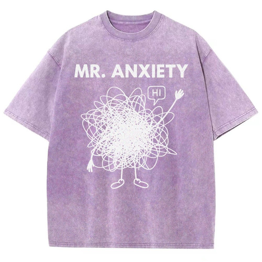 Mr. Anxiety! Vintage Distressed T-shirt