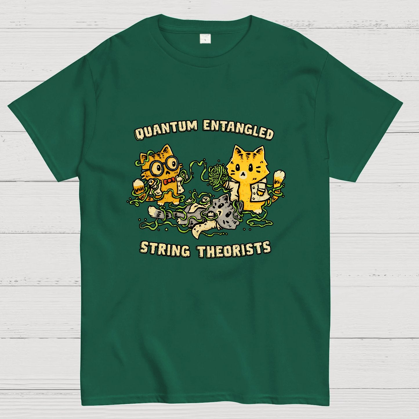 Quantum Entangled String Theorists Geek T-Shirt