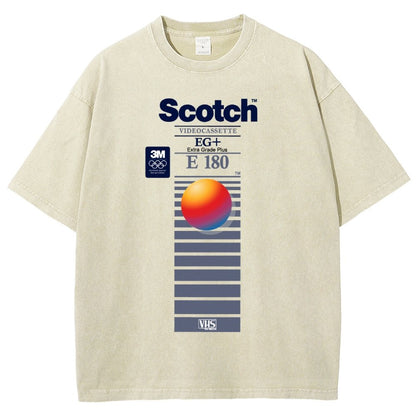 VHS Scotch E180 Vintage Distressed T-shirt