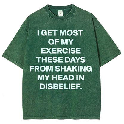 Shaking My Head Sarcastic Vintage Distressed T-shirt