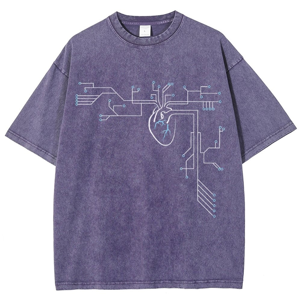 Circuit-ulatory System Vintage Distressed T-shirt