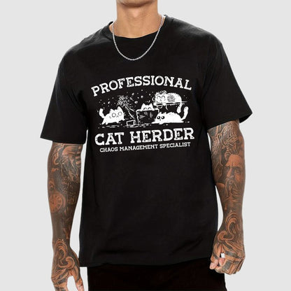 Professional Cat Herder Geek T-Shirt