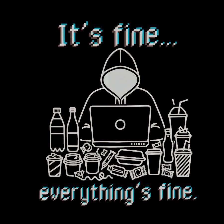It's Fine Everything's Fine T-Shirt Funny Sarcastic Geeky T-Shirt